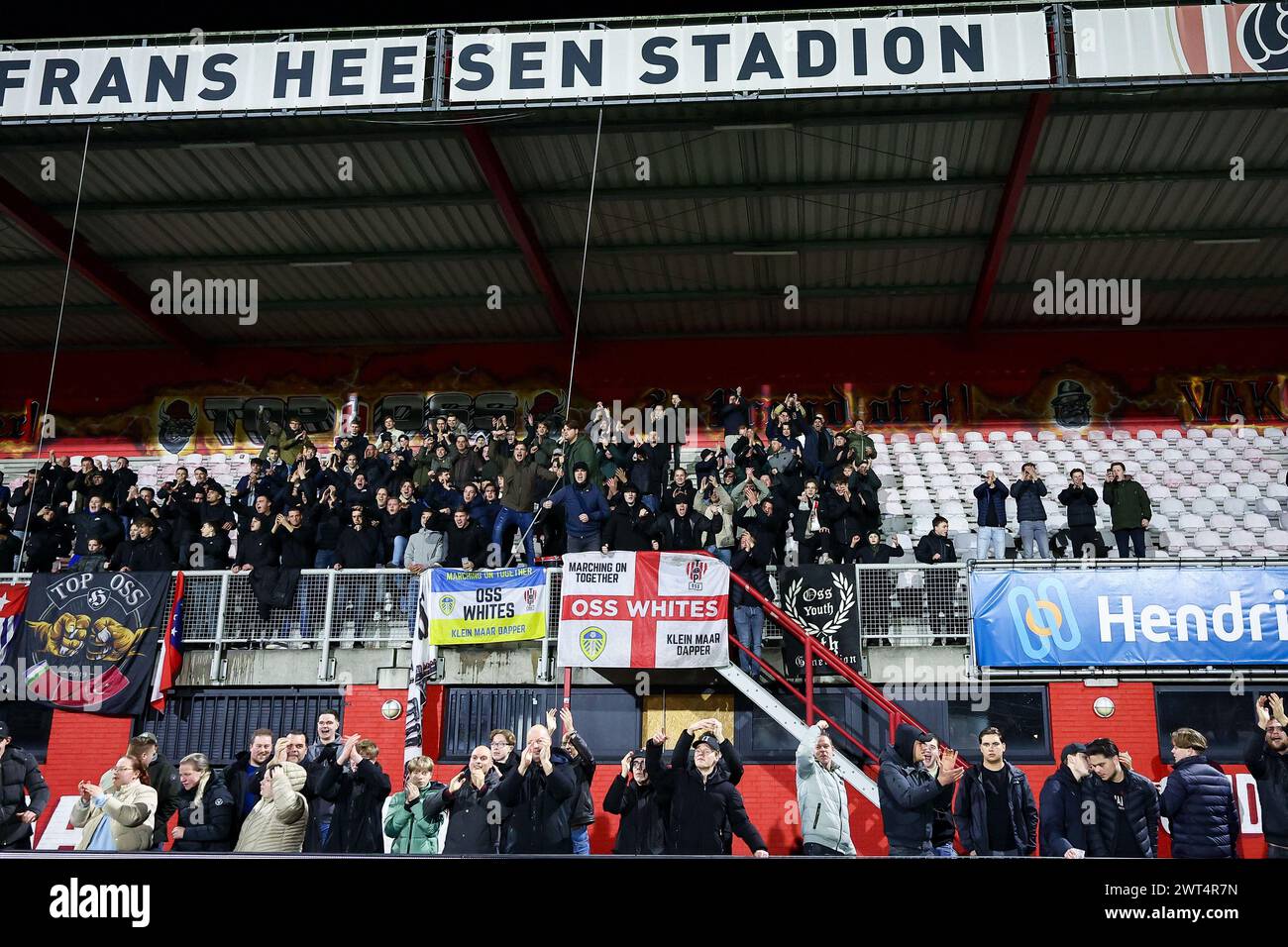 Frans Fans Oss, Netherlands. 15th Mar, 2024. OSS, 15-03-2024, Frans Heesen Stadium ...