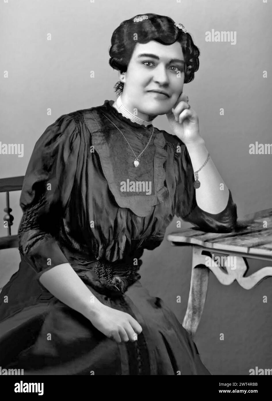 CAROLINA ANGELO (1878-1911) Portuguese feminist and suffragette Stock Photo