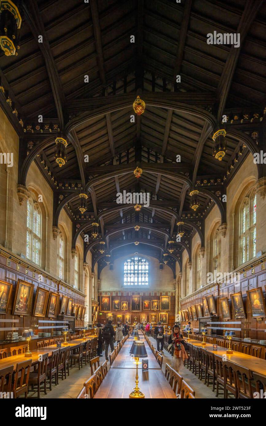 The Great Hall, Christ Church College, Oxford, England Stock Photo