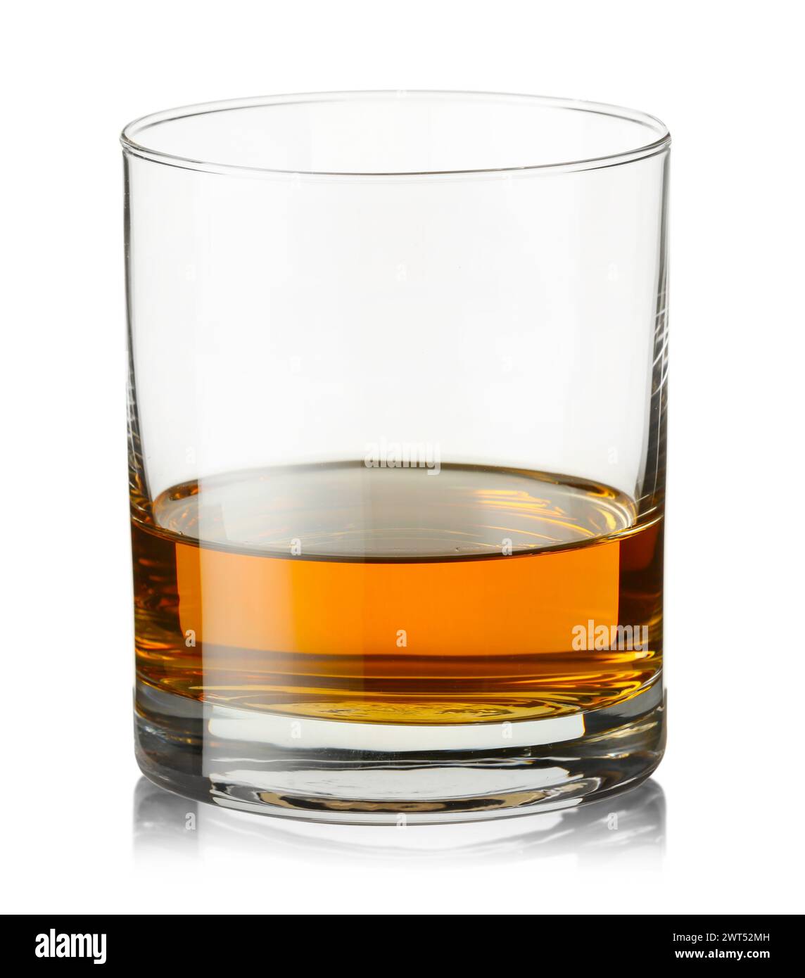 Whiskey in glass isolated on white. Alcoholic drink Stock Photo - Alamy