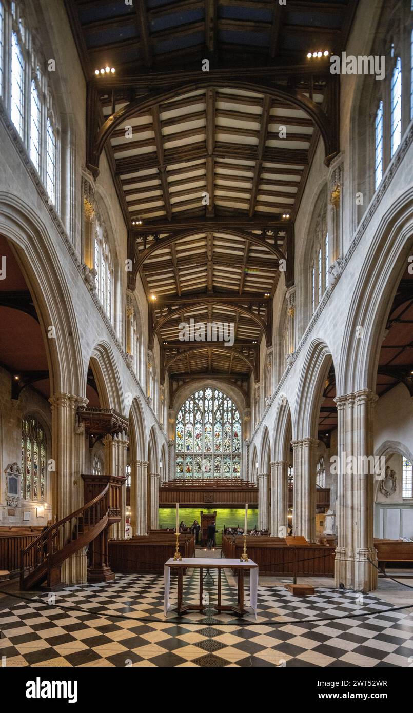 The University Church of St Mary the Virgin (St Mary's or SMV), Oxford, England Stock Photo