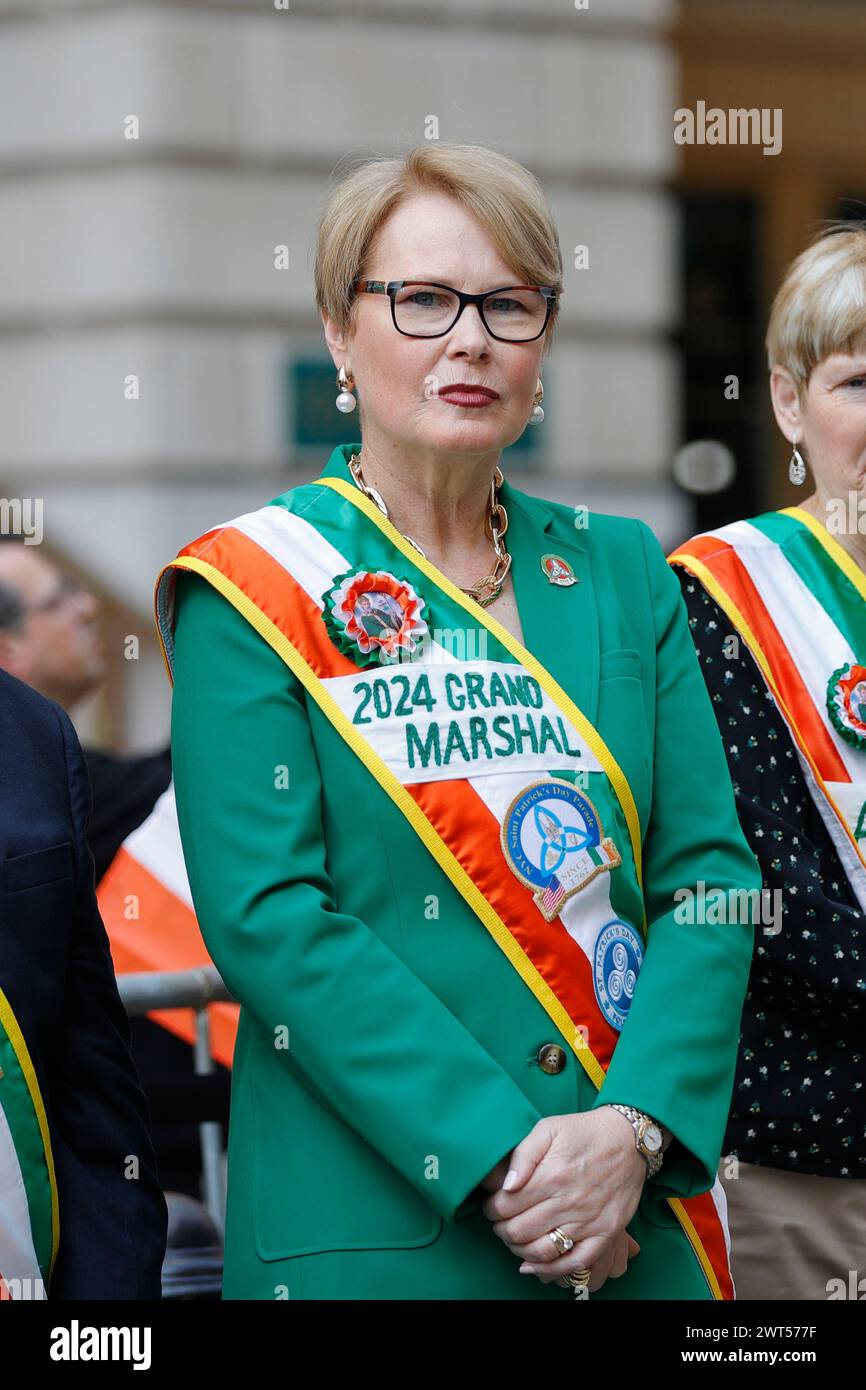 Ny, USA. 14th Mar, 2024. Bowling Green Park, New York, USA, March 15