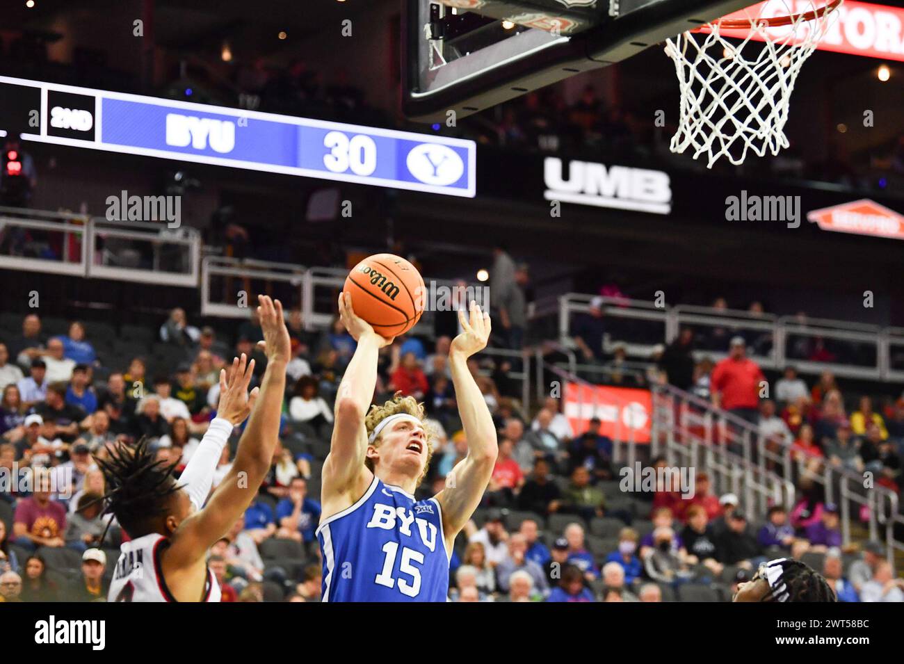 Kansas City, Missouri, USA. 14th Mar, 2024. Phillips 66 Big 12 Men's