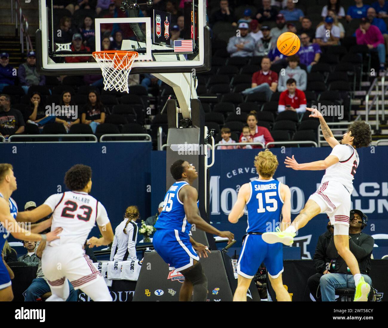 Kansas City, Missouri, USA. 14th Mar, 2024. Phillips 66 Big 12 Men's
