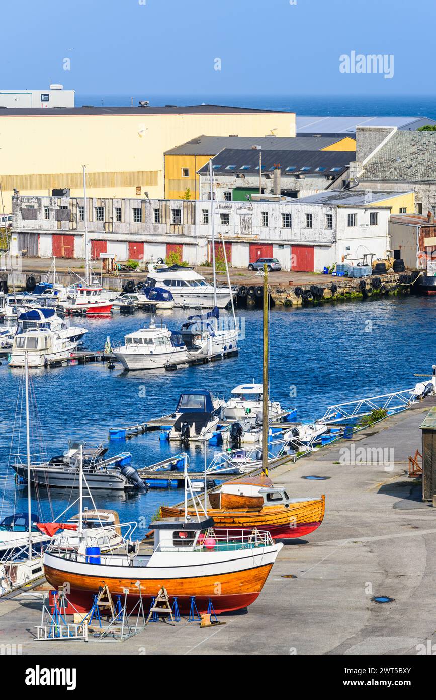 HAUGESUND, North Sea in Rogaland County, Åkrafjord, Norway Stock Photo