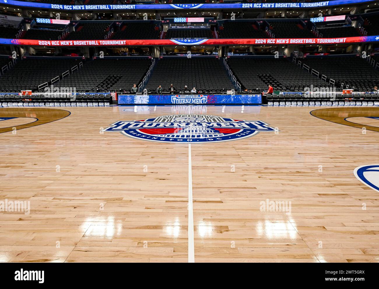WASHINGTON, DC - MARCH 15: A general view of the arena floor at the ...