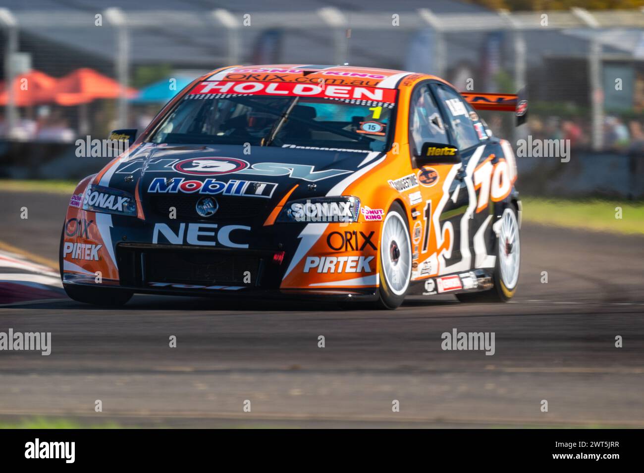 Adelaide, Australia. 16 March, 2024. Kelly’s Commodore turns into the