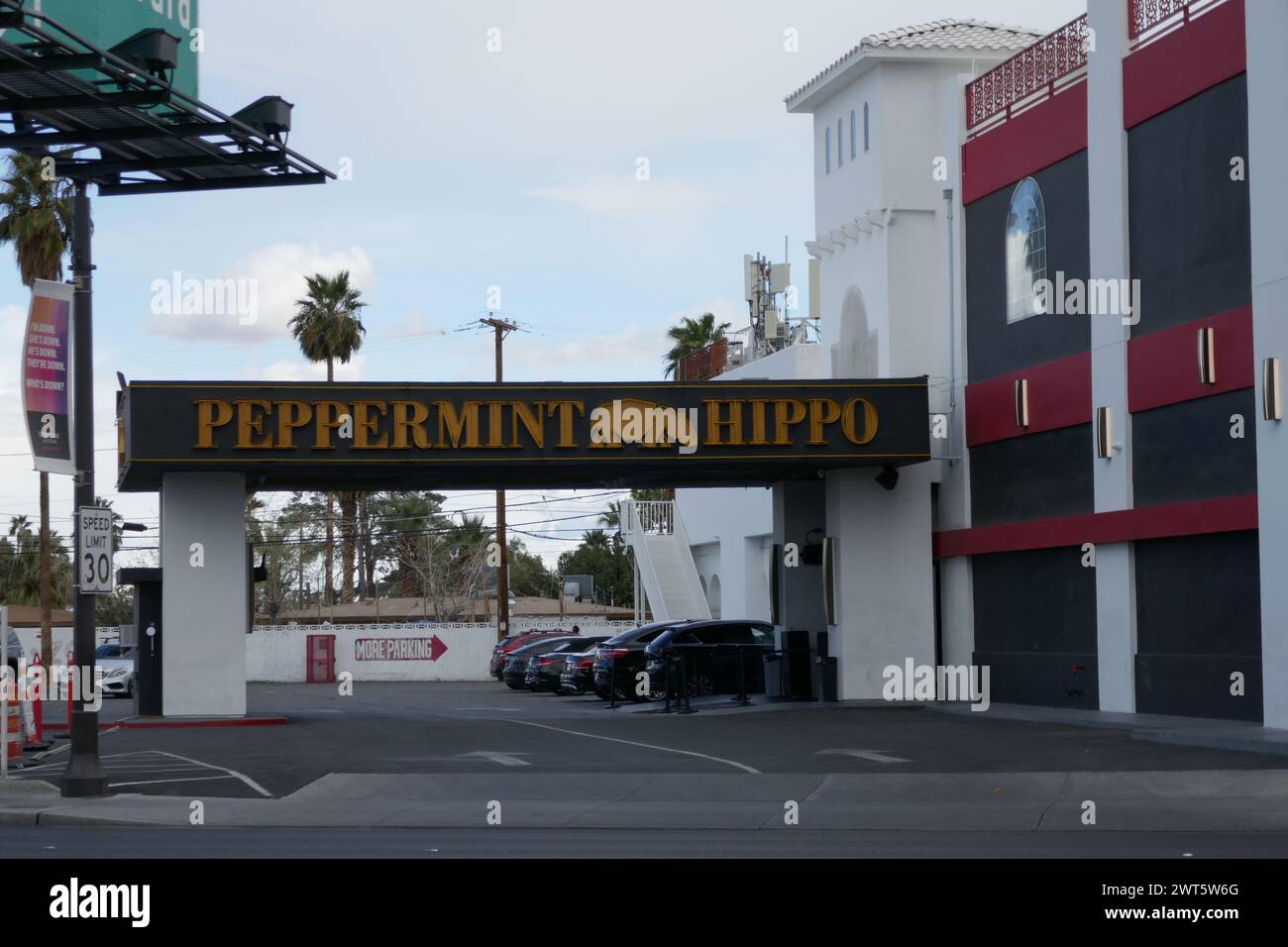 Las Vegas, Nevada, USA 7th March 2024 Peppermint Hippo in Downtown Las