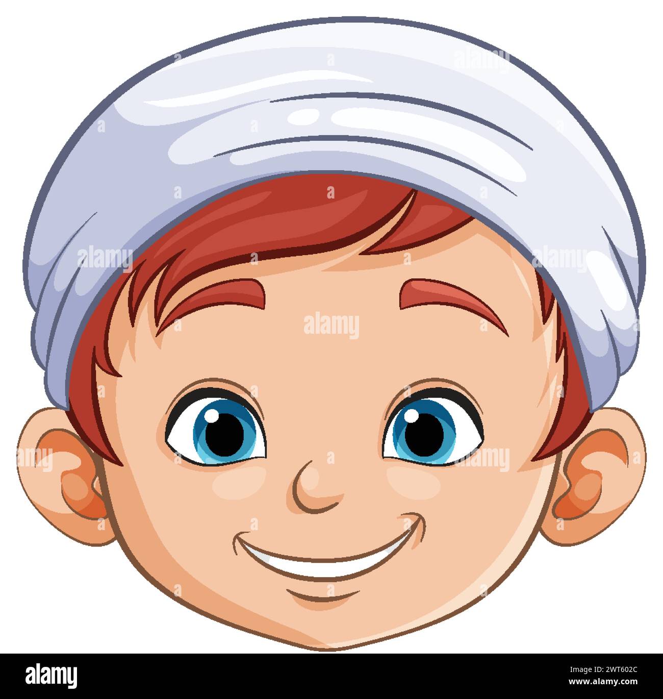 Young boy wearing a hat Stock Vector Images - Alamy