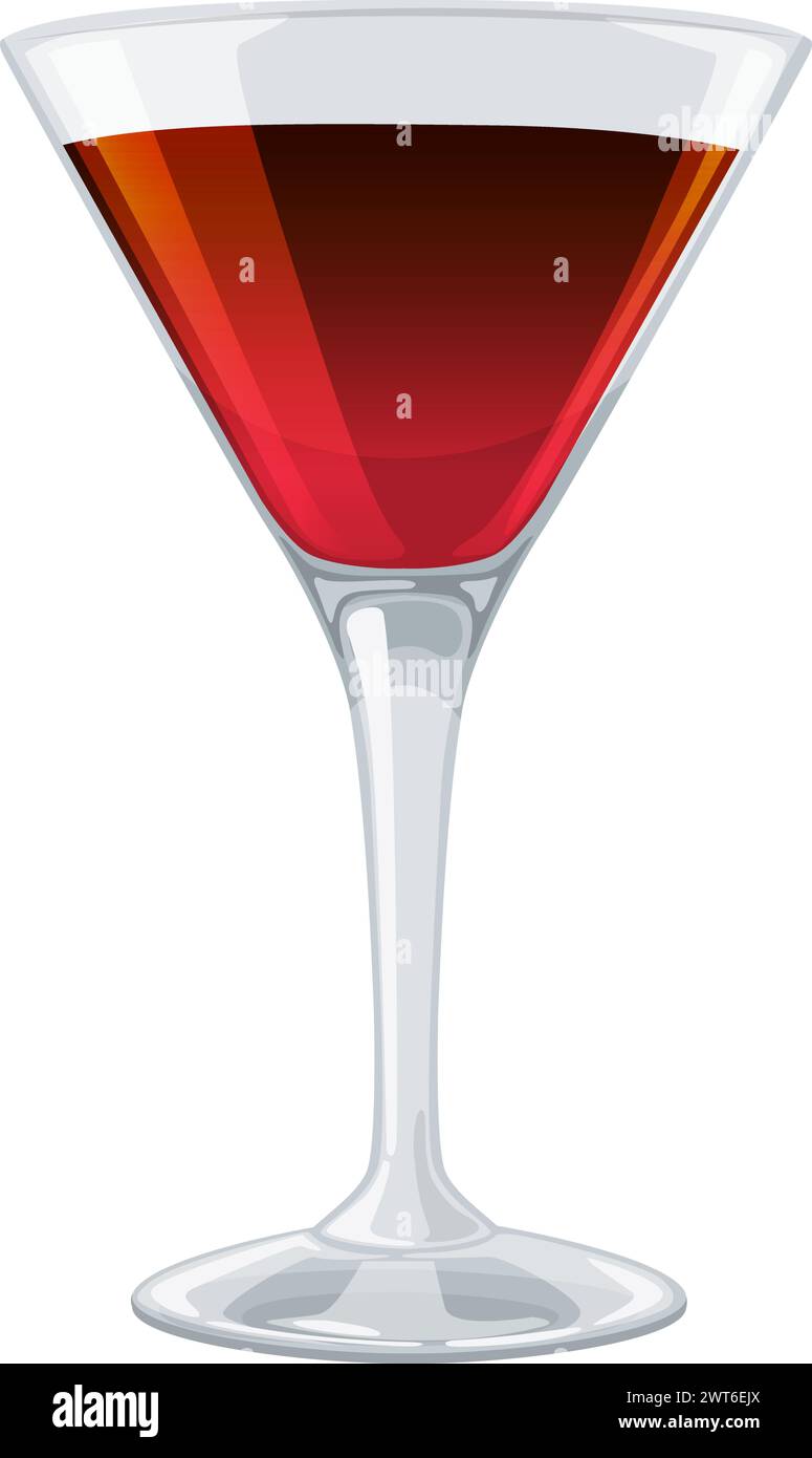 Vector illustration of a full red wine glass Stock Vector Image & Art ...