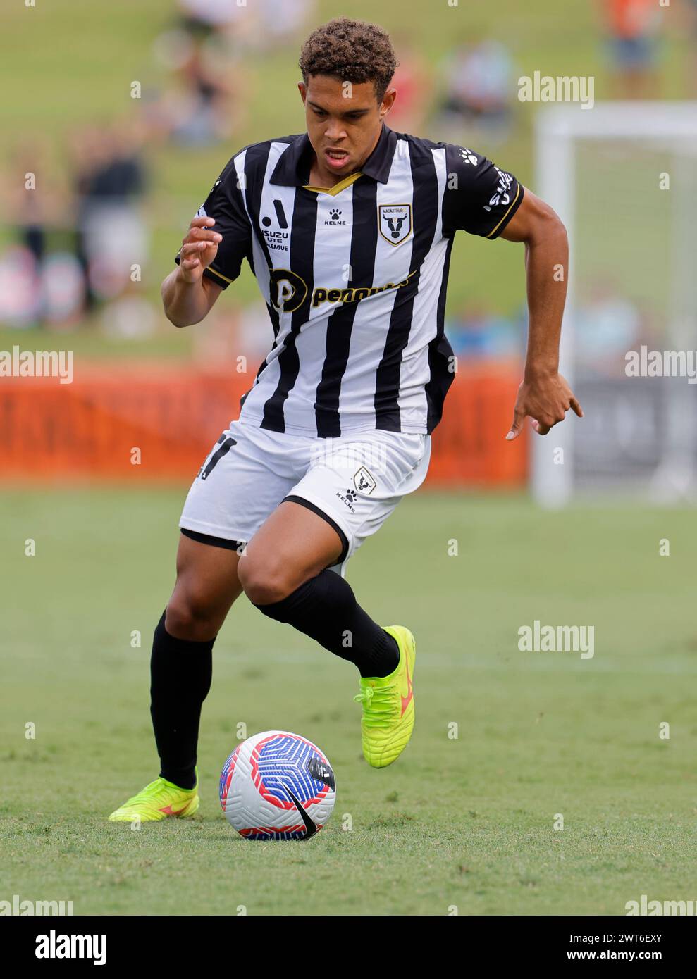 Brisbane, Australia, March 16th 2024: Raphael Rodrigues (17 Macarthur ...