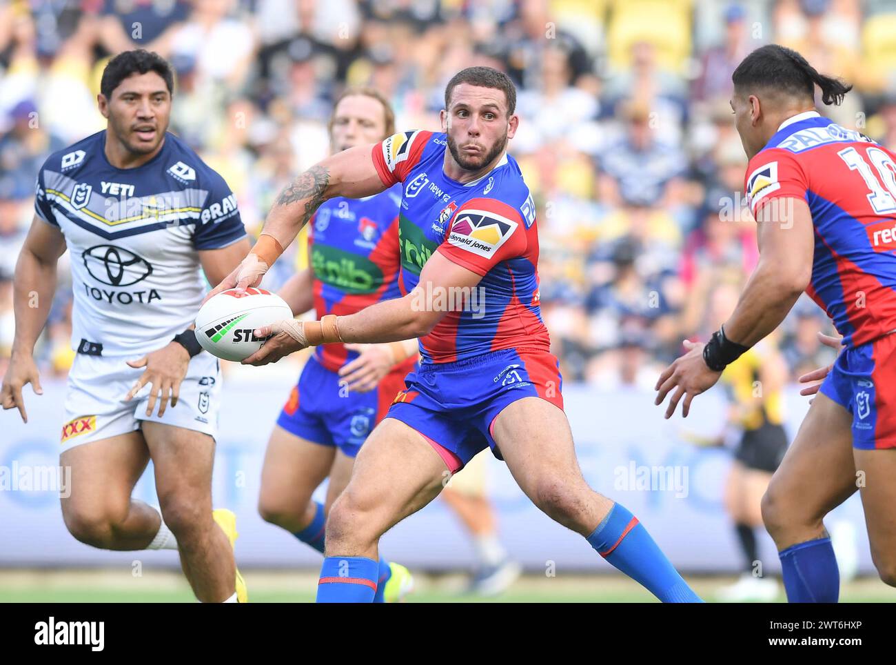Townsville, Australia. 16th Mar, 2024. Adam Elliott of the Knights ...