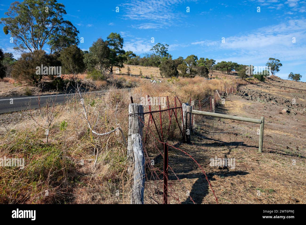 Mengler Hill near Angaston in the Barossa range,South Australia, named ...