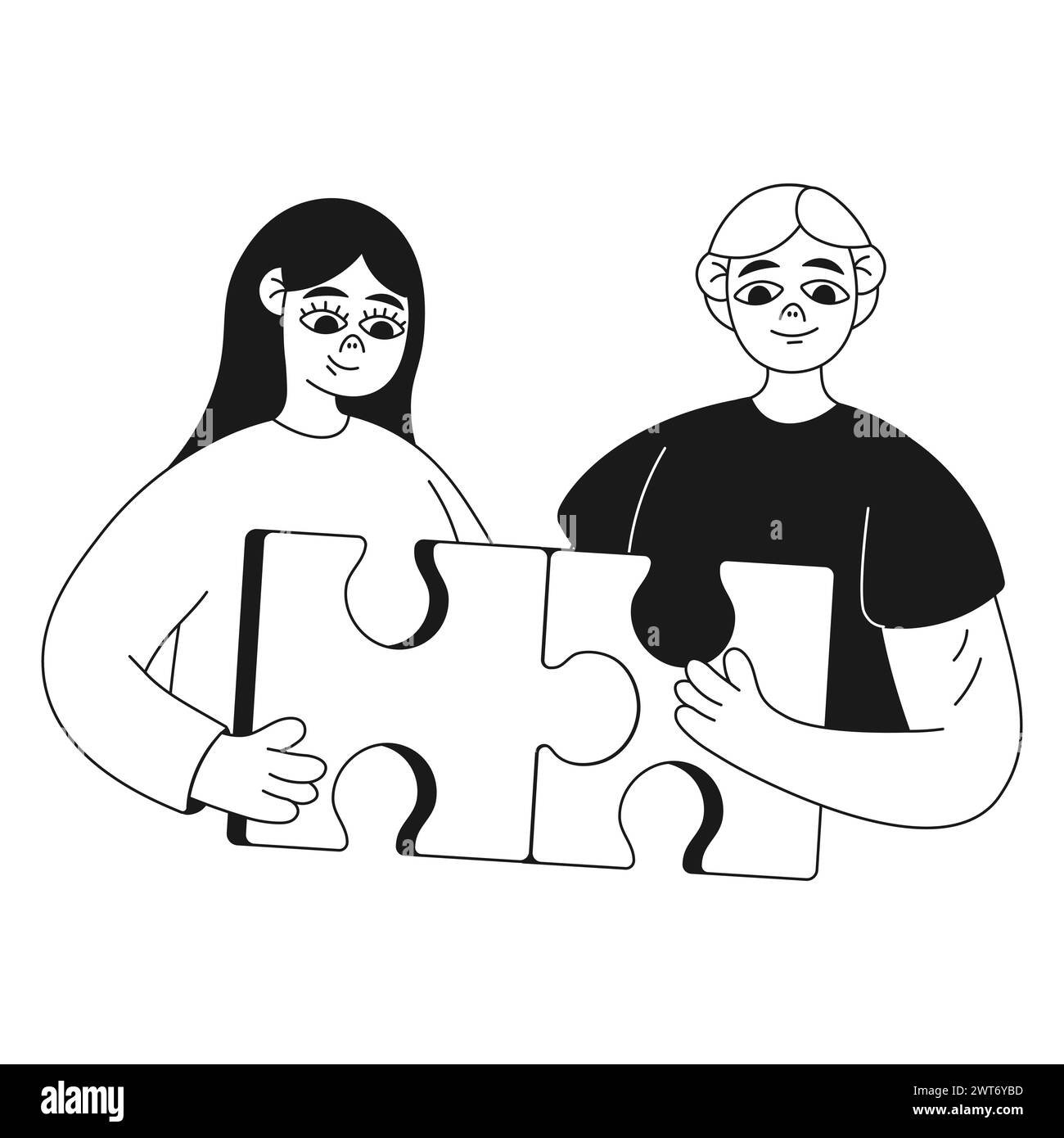 digital-business-illustrator-guy-and-girl-with-puzzles-teamwork-stock