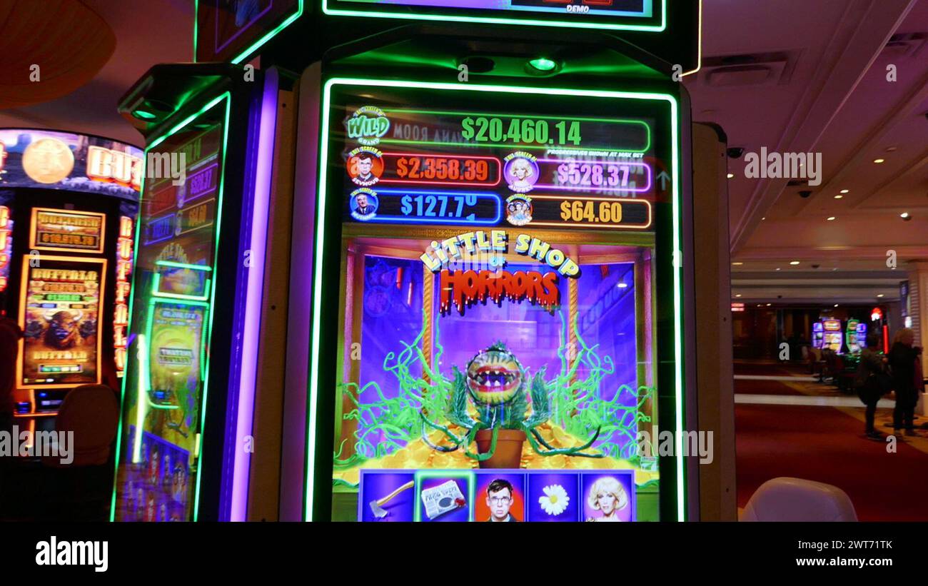 Las Vegas, Nevada, USA 7th March 2024 Little Shop of Horrors Slot ...