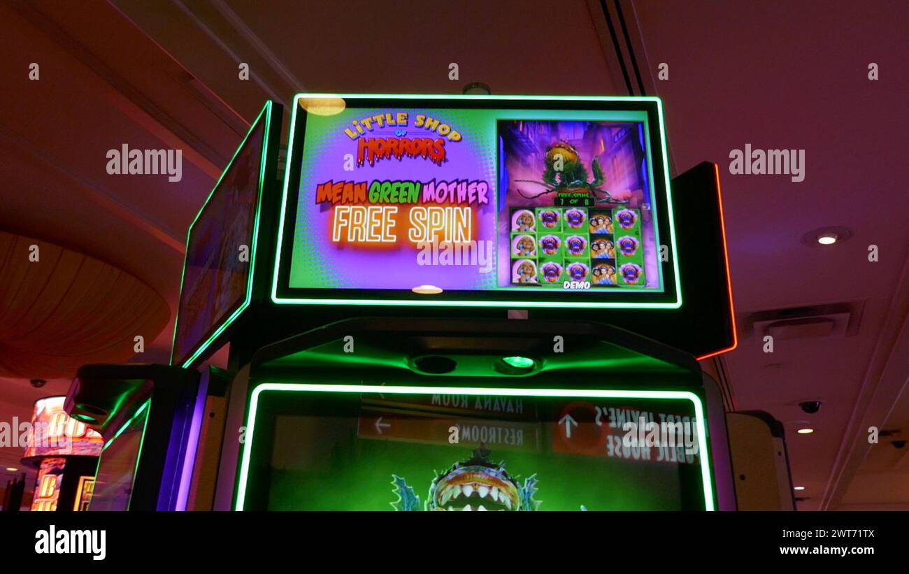 Las Vegas, Nevada, USA 7th March 2024 Little Shop of Horrors Slot ...