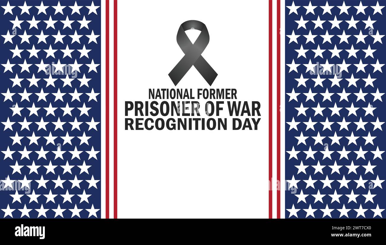 National Former Prisoner Of War Recognition Day. Suitable for greeting card, poster and banner. Stock Vector