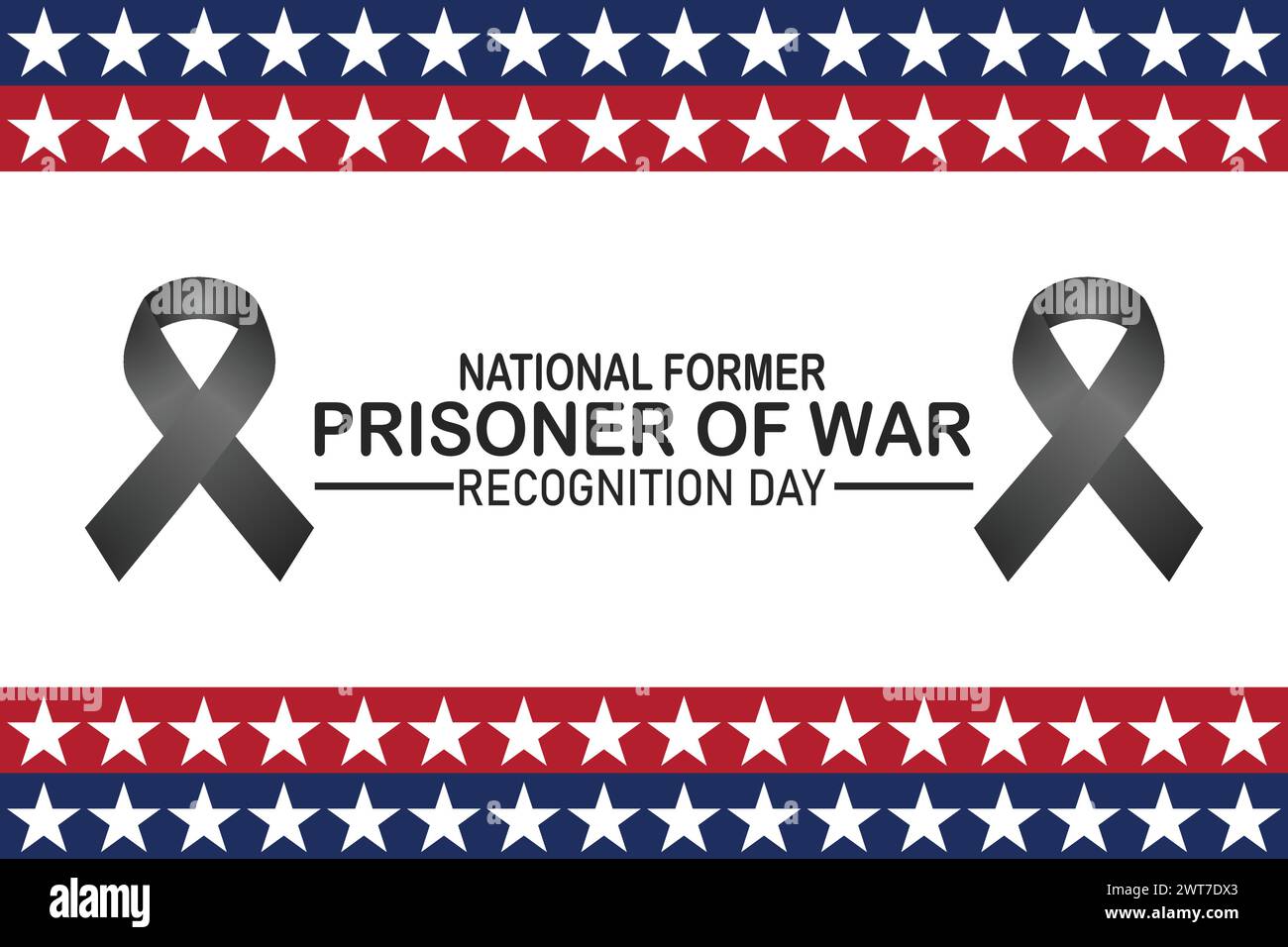 National Former Prisoner Of War Recognition Day. Holiday concept. Template for background, banner, card, poster with text inscription Stock Vector