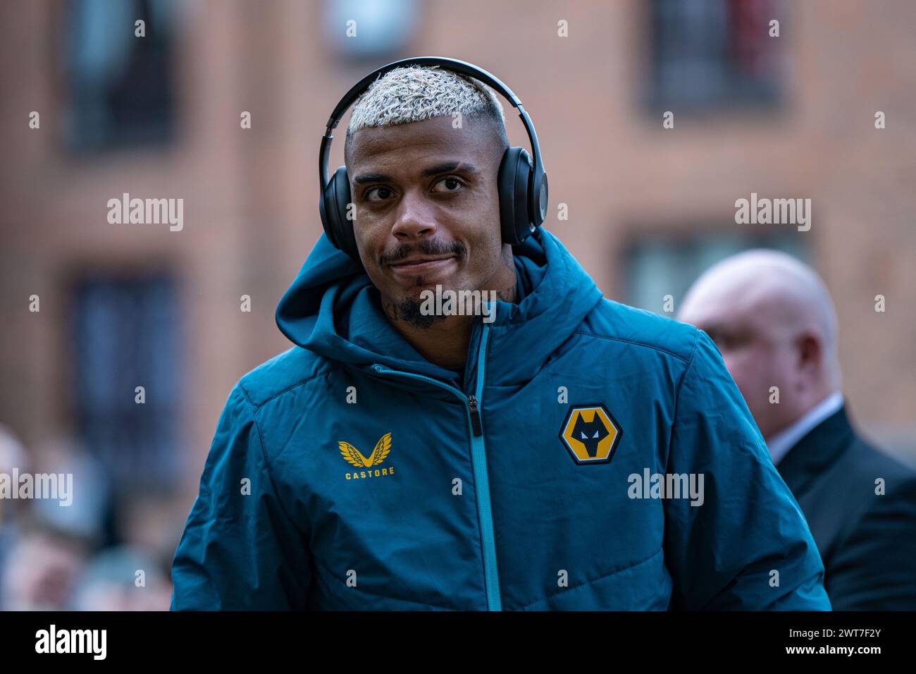 Wolverhampton, UK. 16th Mar, 2024. Wolverhampton, UK. 16th Mar, 2024. 16th March 2024;  Molineux Stadium, Wolverhampton, West Midlands, England; FA Cup Quarter Final Football, Wolverhampton Wanderers versus Coventry City; Mario Lemina of Wolves arrives at Molineux Credit: Action Plus Sports Images/Alamy Live News Credit: Action Plus Sports Images/Alamy Live News Credit: Action Plus Sports Images/Alamy Live News Stock Photo
