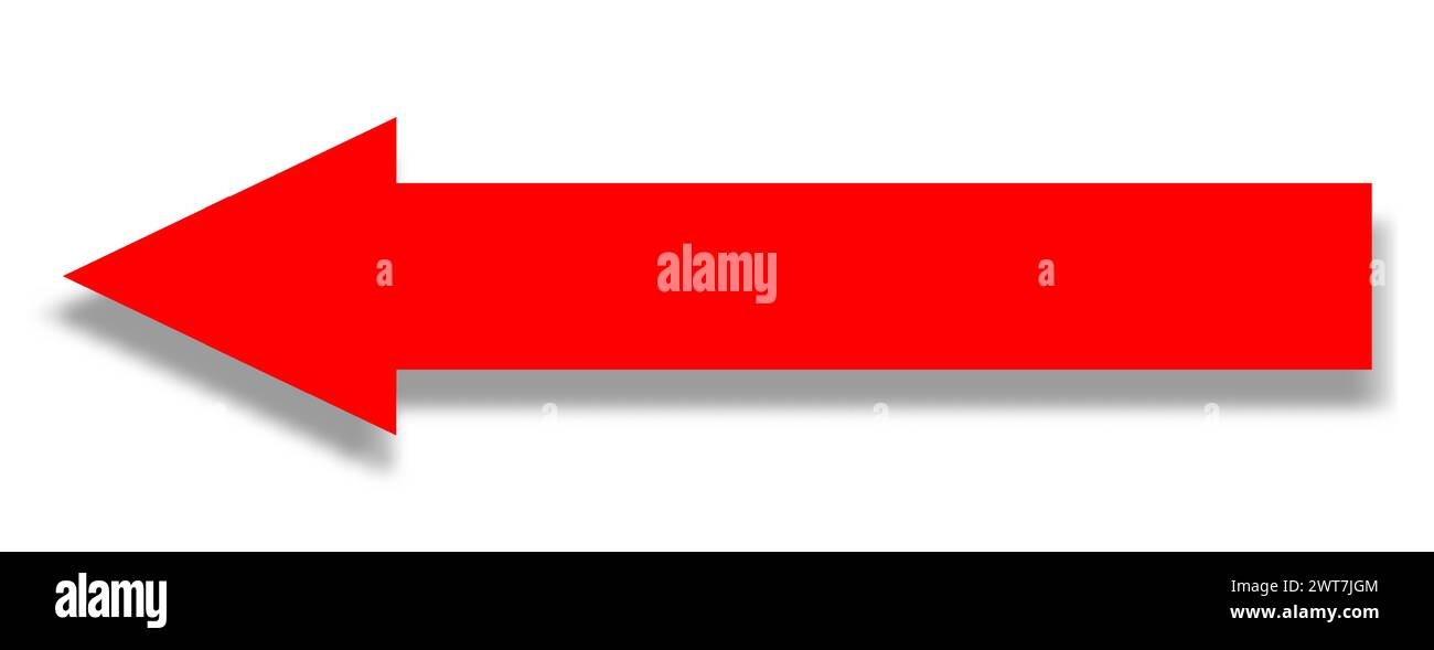 A red arrow on a white background indicates the direction of movement ...