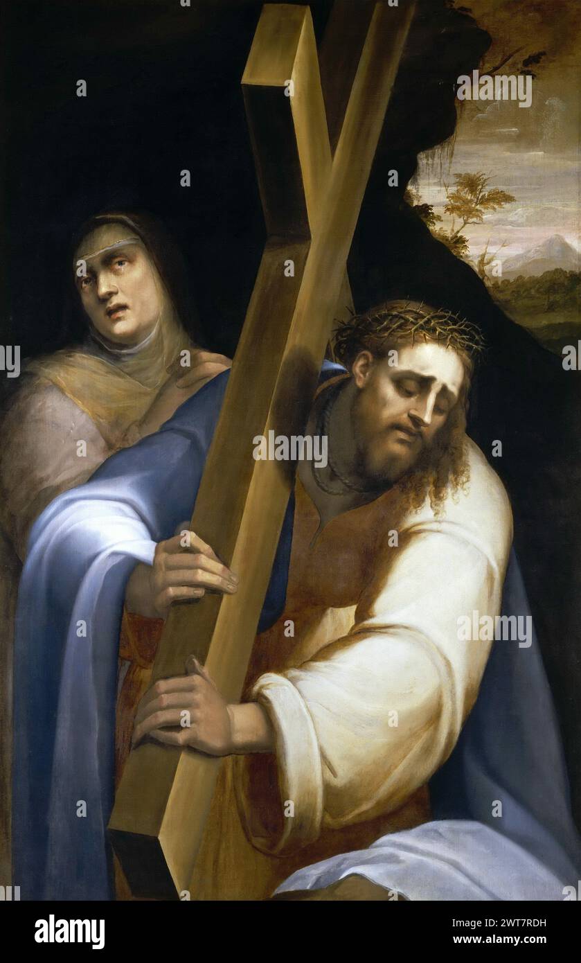 Christ Carrying the Cross Sebastiano del Piombo (1485-1547) Stock Photo