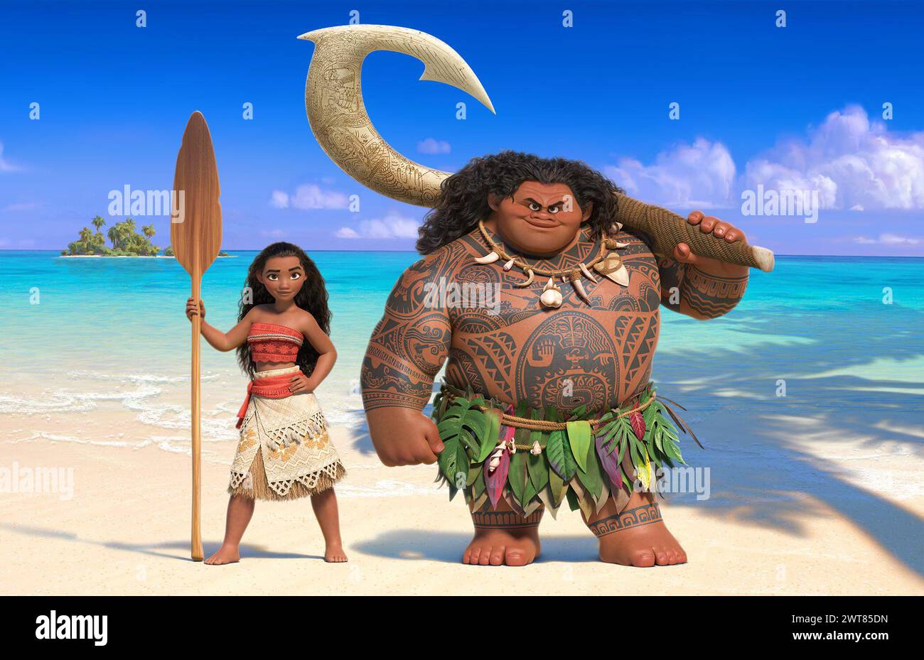 Moana  Moana & Maui Stock Photo