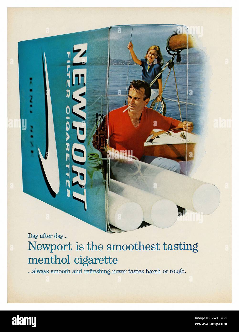 Newport cigarettes (1967) 49 Vintage american magazine press