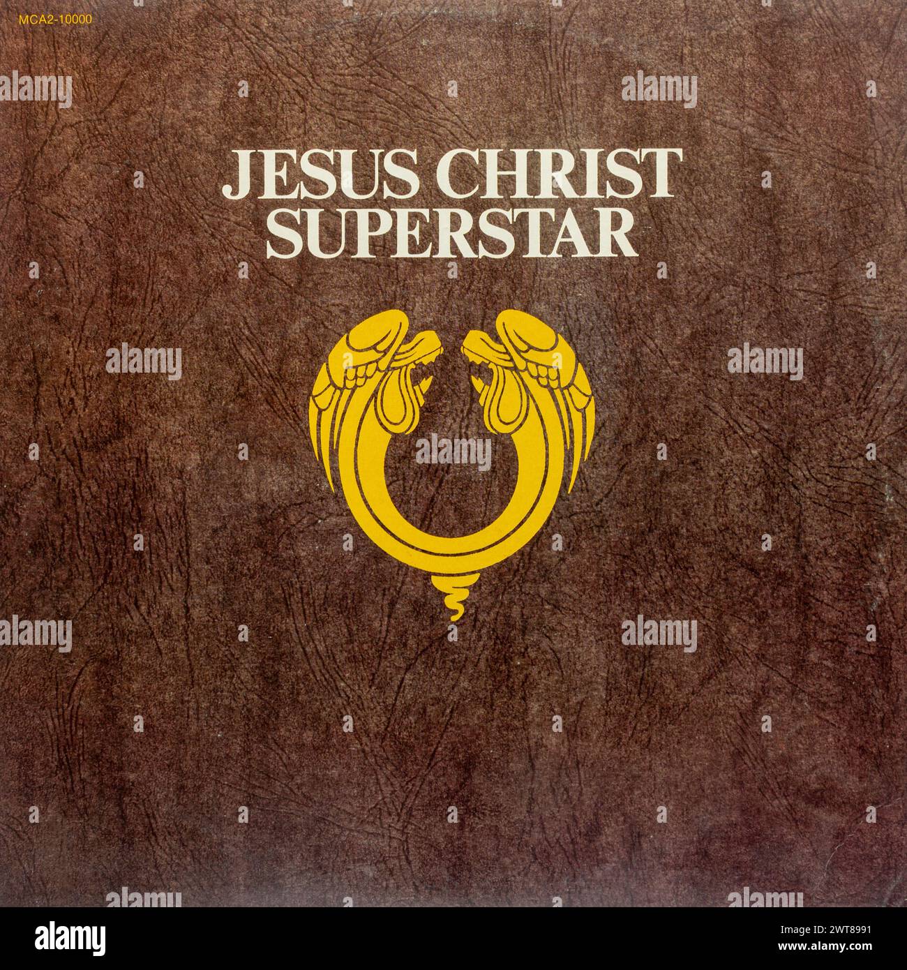 Jesus Christ Superstar, vinyl LP record album cover, a rock opera by Andrew Lloyd Webber & Tim Rice Stock Photo