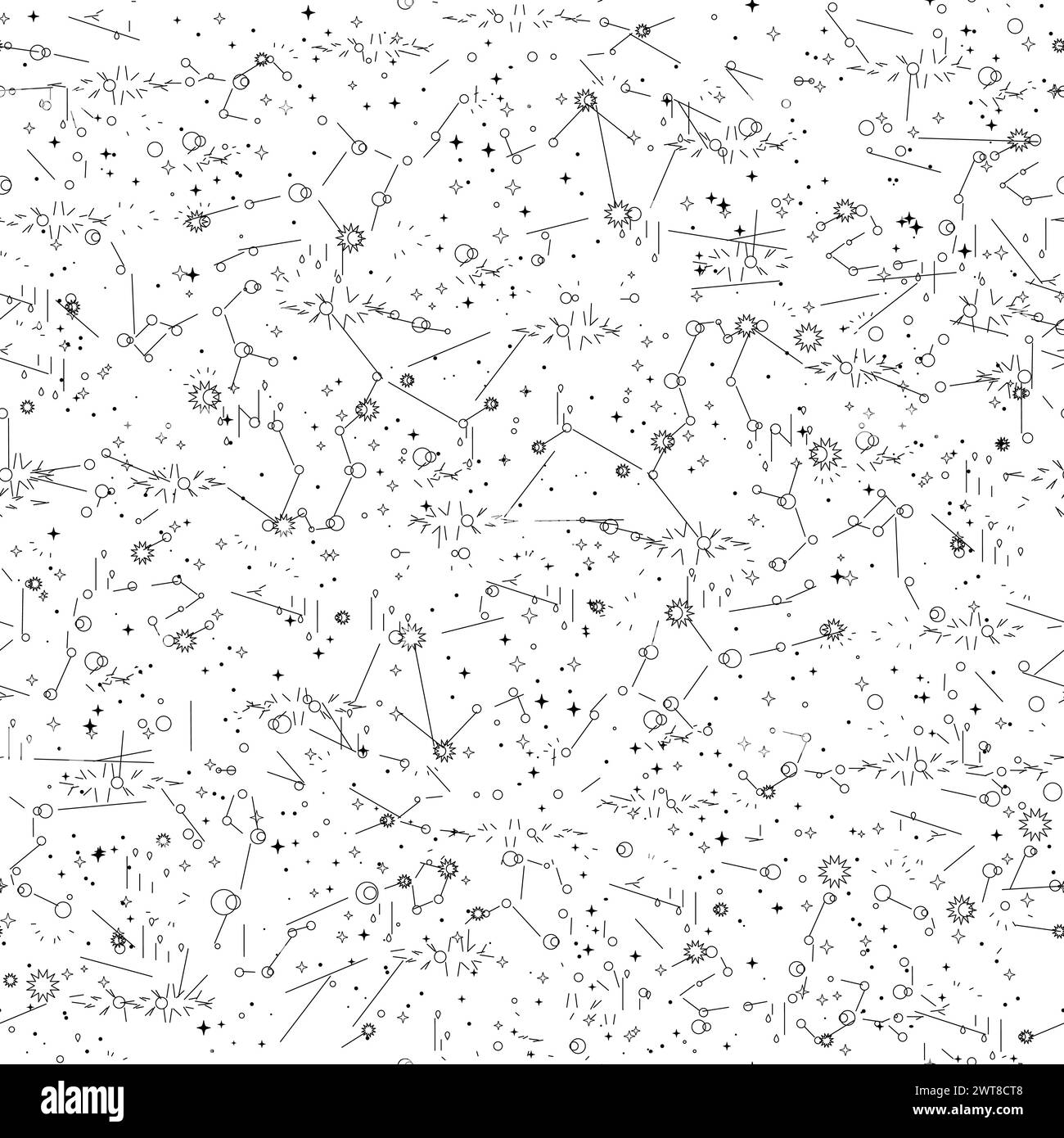 Abstract star cluster seamless pattern vector Stock Vector Image & Art ...