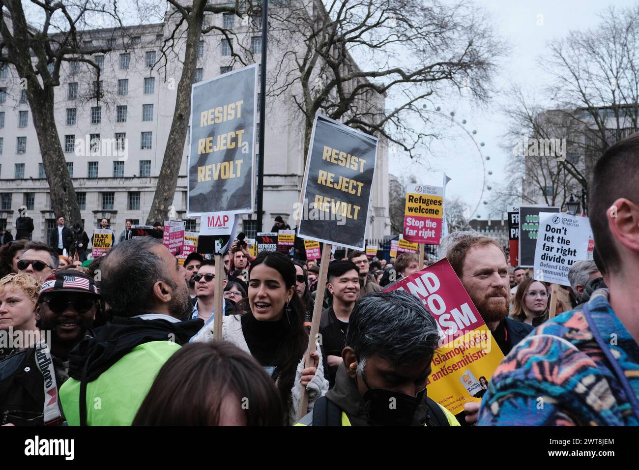 London, UK. 16th Mar, 2024. Some of the biggest DJs in Britain headline House Against Hate, a rave outside Downing Street, with Jeremy Corbyn and line-up of acts including The Blessed Madonna, Yazmin Lacey and Hot Chip. Credit: Joao Daniel Pereira/Alamy Live News Stock Photo