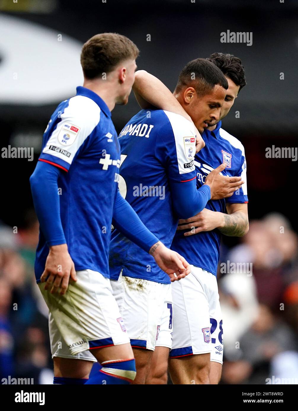 Ipswich Town's Ali Al-Hamadi (centre) Celebrates Scoring Their Side's ...