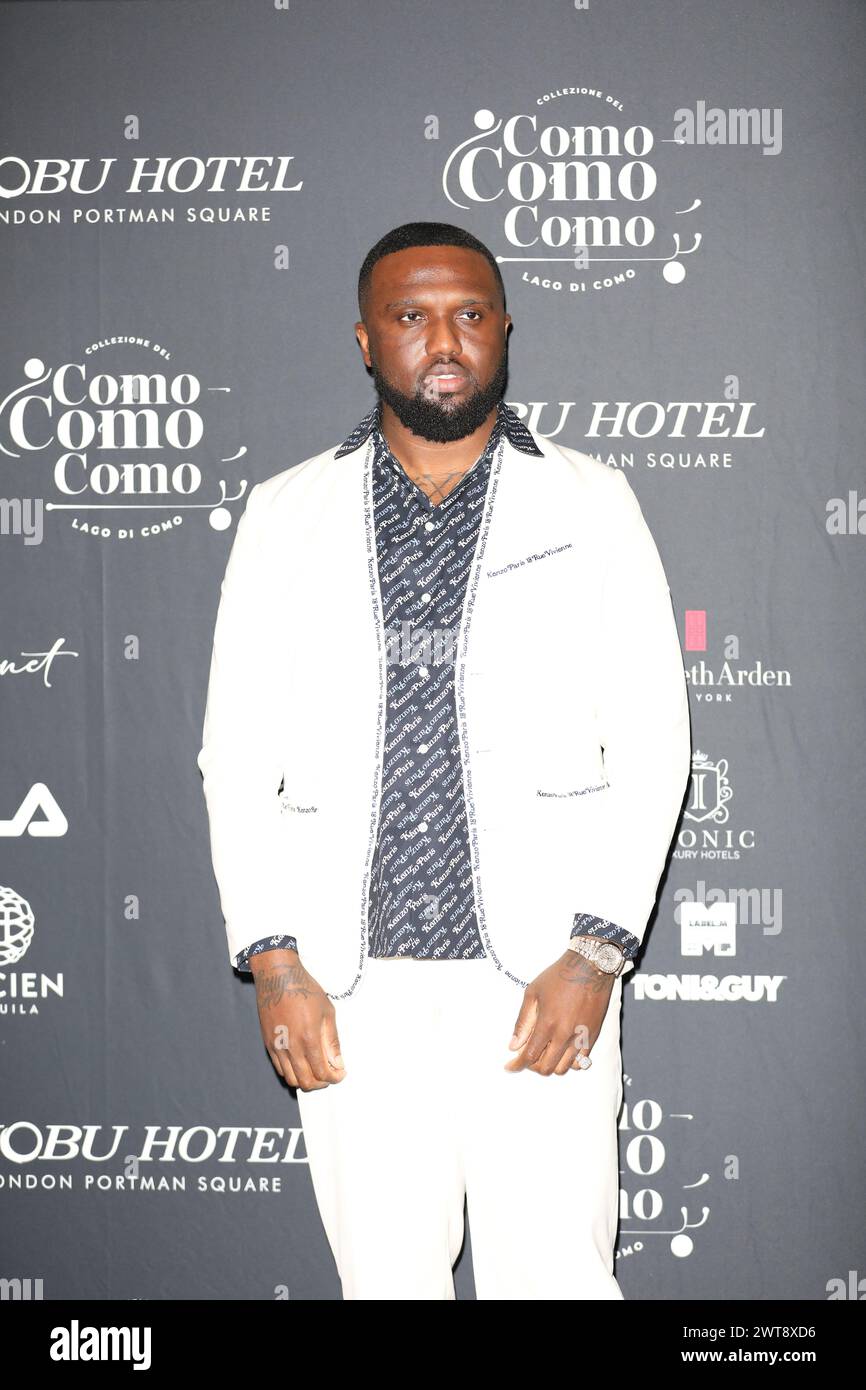 Headie One attends Sony Music UK Brit Awards 2024 After Party at Nobu Hotel in London. Stock Photo