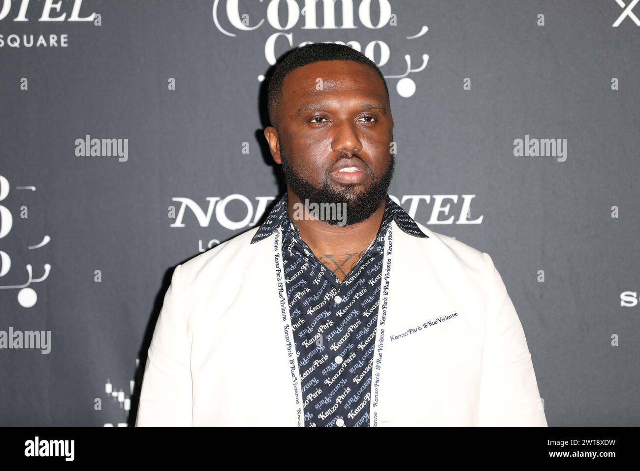 Headie One attends Sony Music UK Brit Awards 2024 After Party at Nobu Hotel in London. Stock Photo