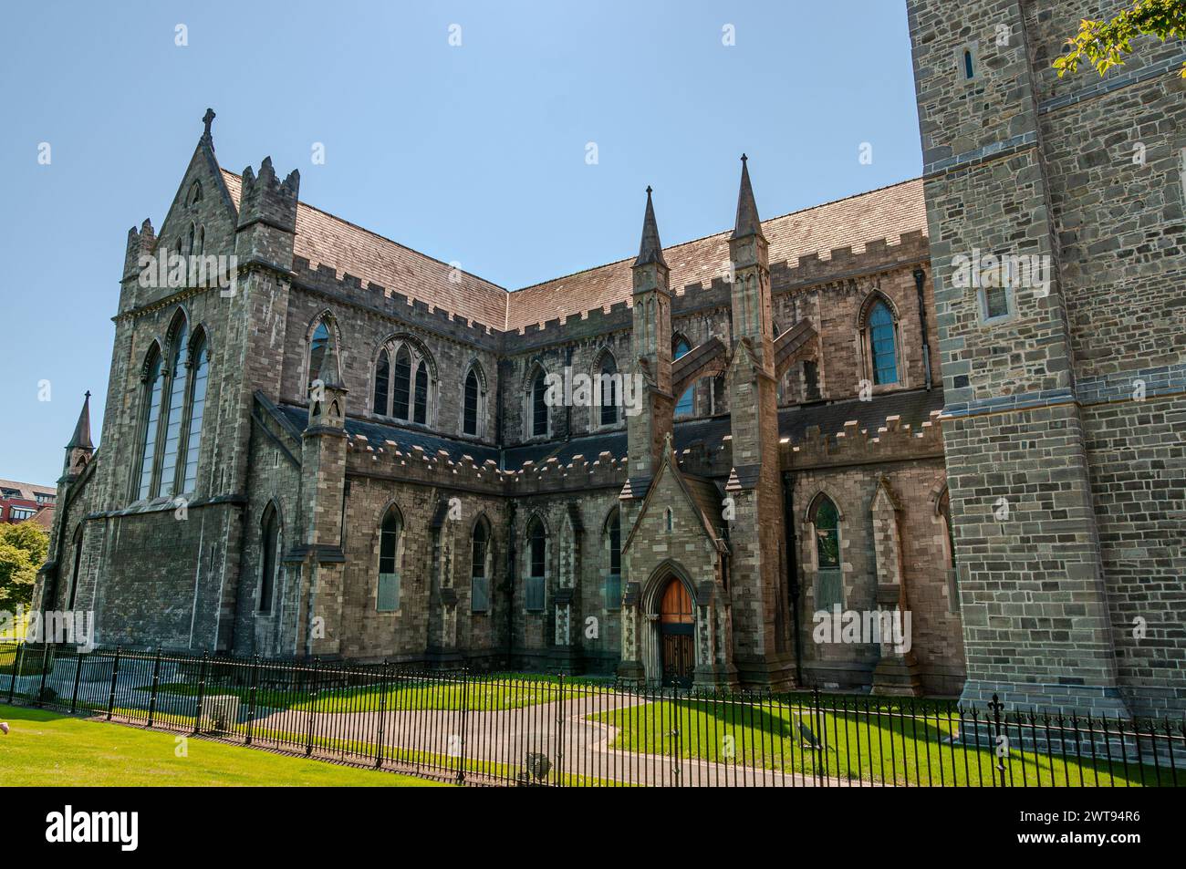 St Patrick’s Cathedral is one of Dublin’s most popular attractions. Built between 1220 and 1260 the Cathedral is one of the few buildings left from th Stock Photo