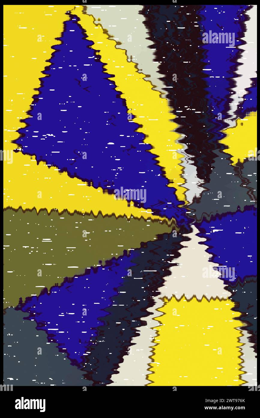 Ikat Graphics Abstract background in Ikat technique. For use on materials, in ...