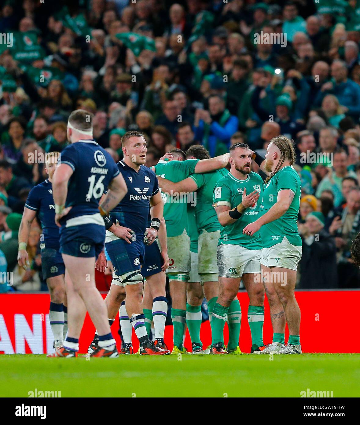 16th March 2024; Aviva Stadium, Dublin, Ireland: Six Nations ...