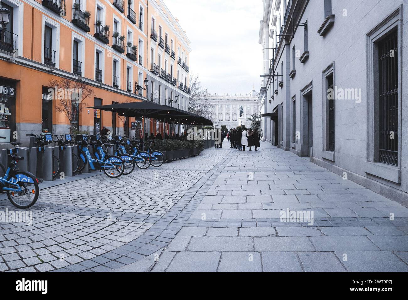 Madrid, streets, Spain, Europe, sunny day, spring Stock Photo