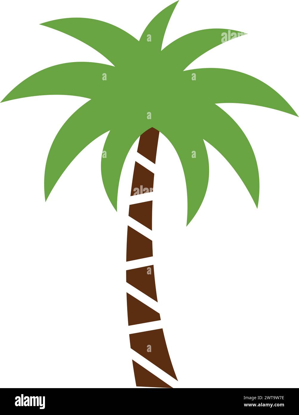 Jungle tree icon. Green tropical beach palm Stock Vector Image & Art ...