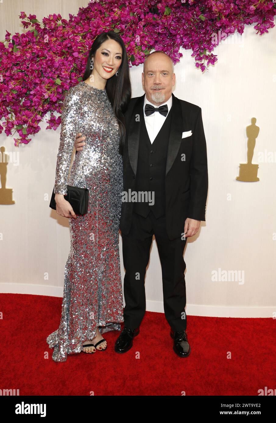 Paul Giamatti and Clara Wong at the 6th Annual Academy Awards held at the Dolby Theater in Hollywood, USA on March 10, 2024. Stock Photo