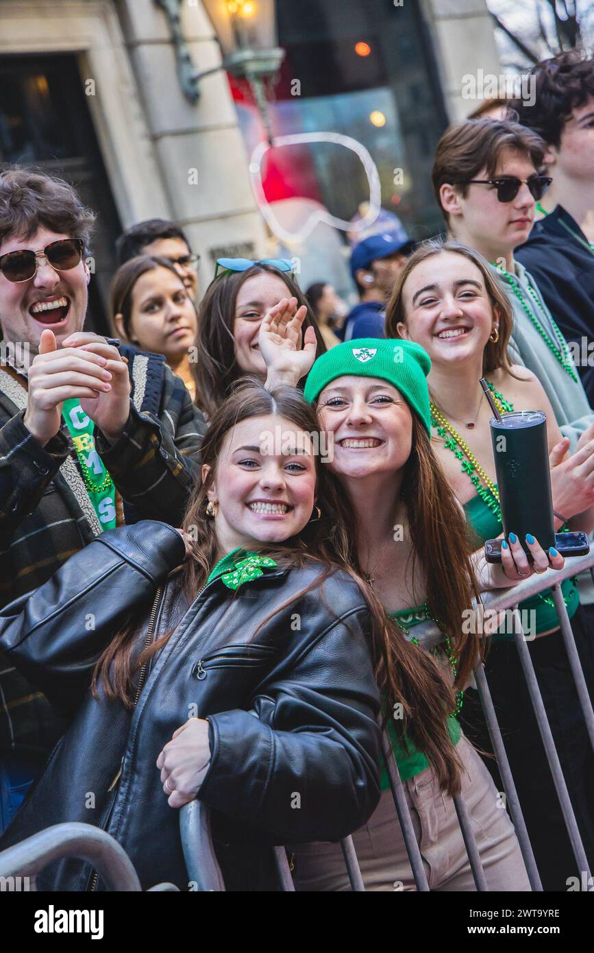New York, USA. 15th Mar, 2024. (NEW) New York's 263rd. St.Patrick's Day