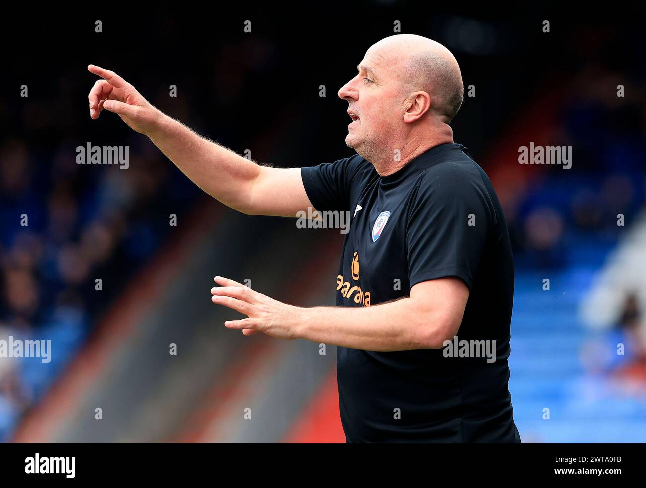 Paul Cook (Team Manager) of Chesterfield Football Club during the ...