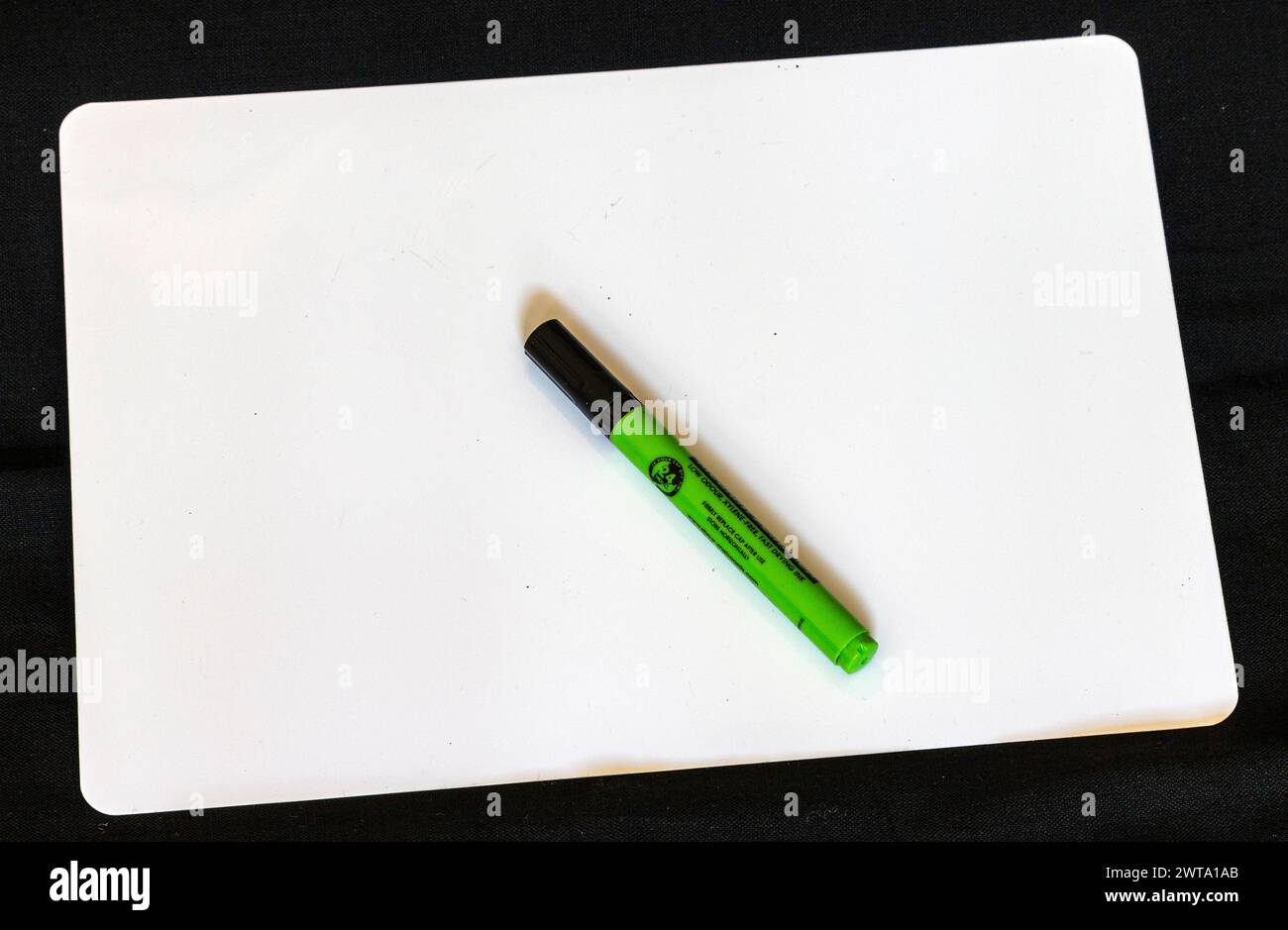 mini whiteboard and pen Stock Photo
