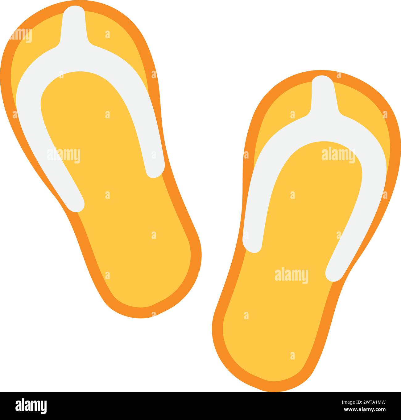 Flip flops color icon. Beach footwear symbol Stock Vector Image & Art ...