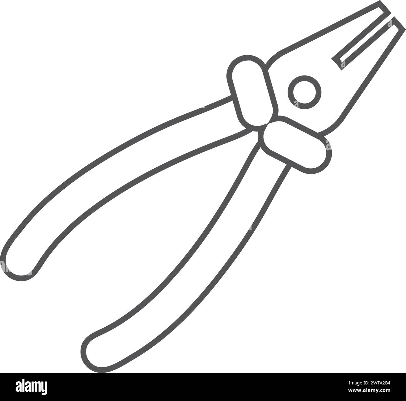 Pliers icon. Handyman electric repair tool symbol Stock Vector