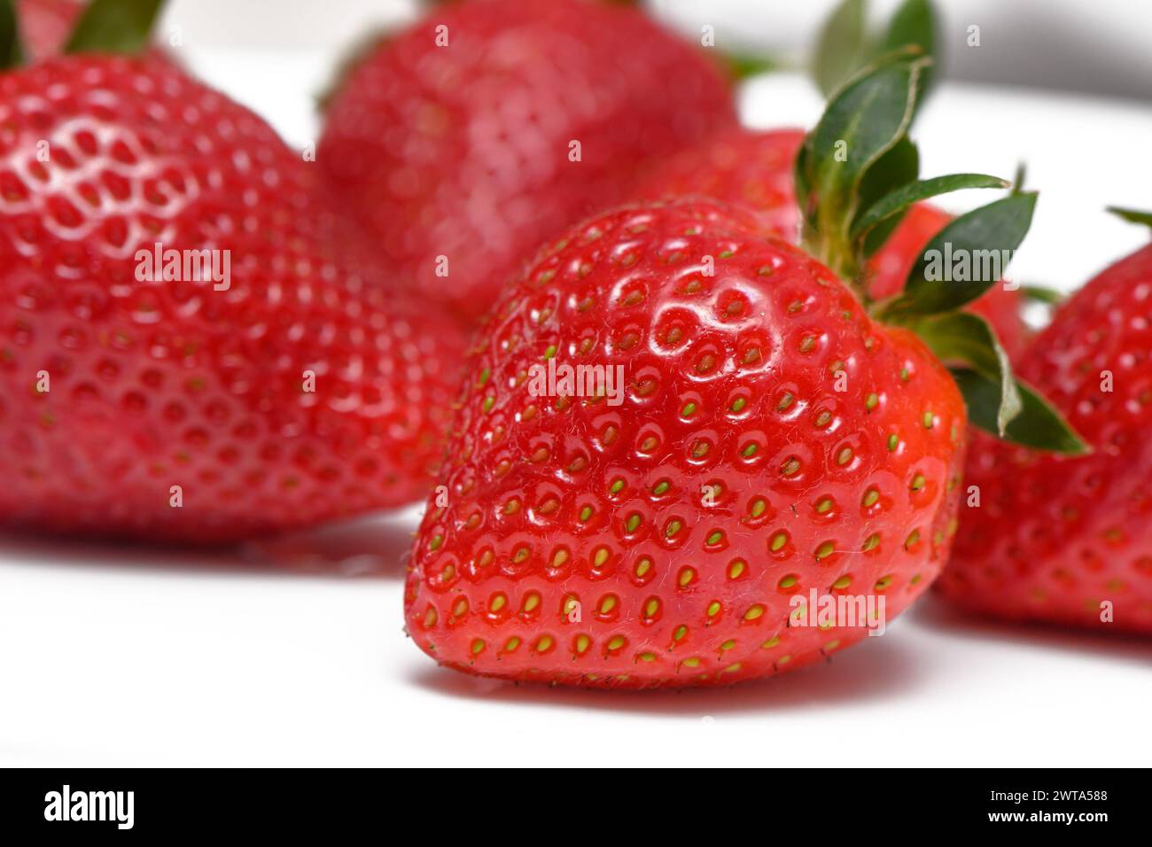 strawberry isolated on the white background 1 Stock Photo - Alamy