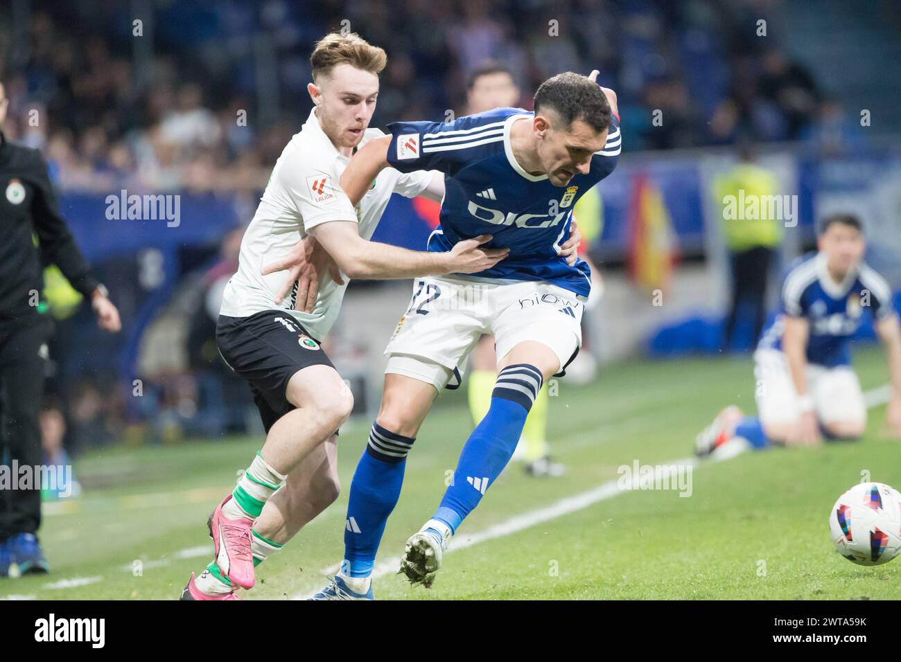 16.03.24 Oviedo, Asturias. Football, LaLiga HYPERMOTION, Spanish 2nd division, day 31, Real Oviedo-RC Santander at the Carlos Tartiere field. Credit.: Alamy/Aurelio Flórez Stock Photo