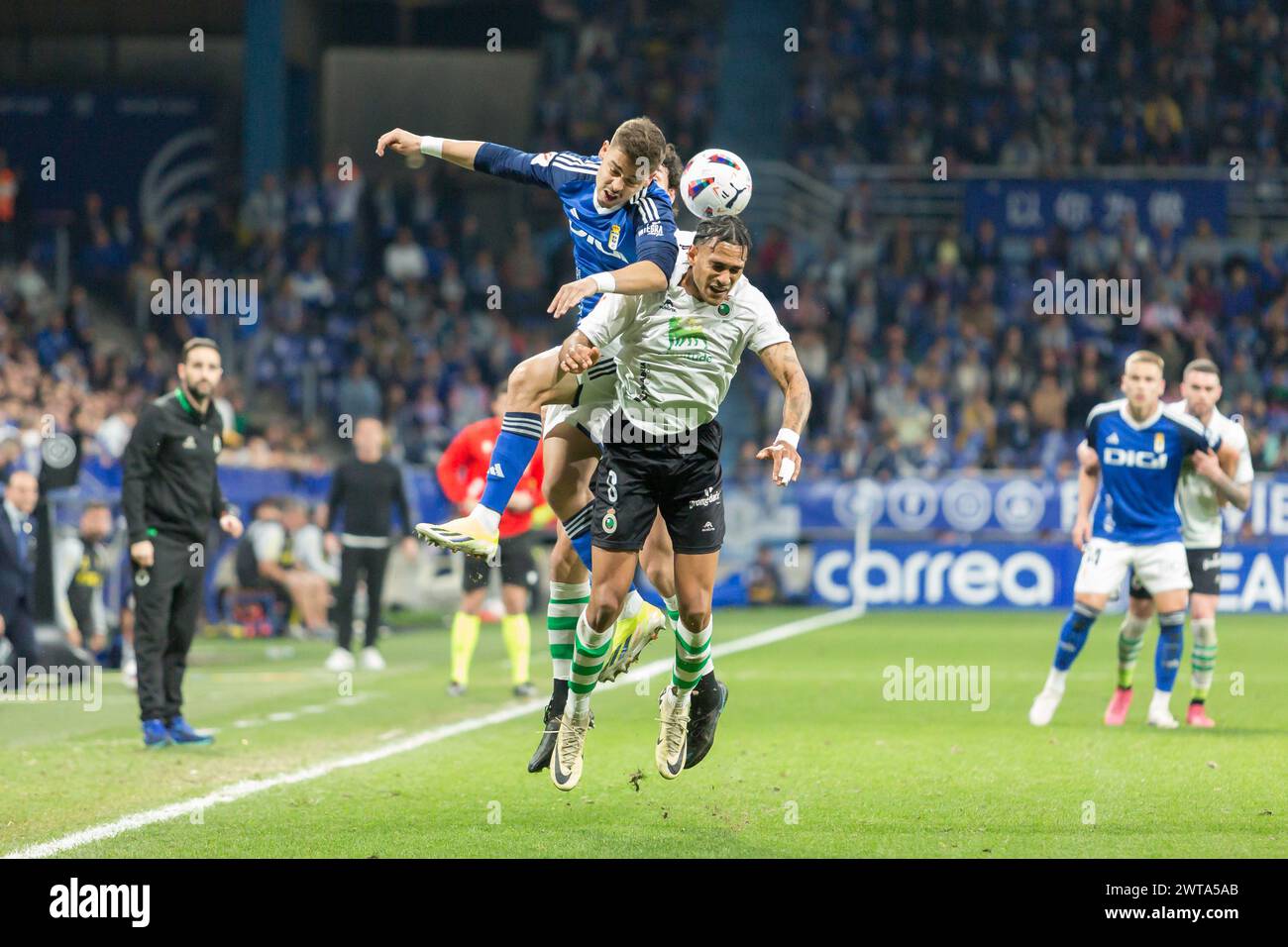 16.03.24 Oviedo, Asturias. Football, LaLiga HYPERMOTION, Spanish 2nd division, day 31, Real Oviedo-RC Santander at the Carlos Tartiere field. Credit.: Alamy/Aurelio Flórez Stock Photo