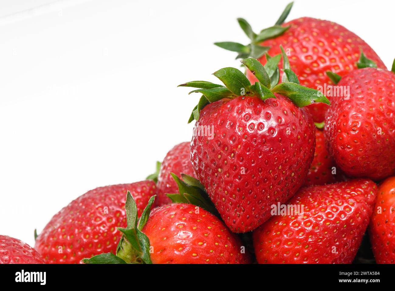 strawberry isolated on the white background 3 Stock Photo - Alamy