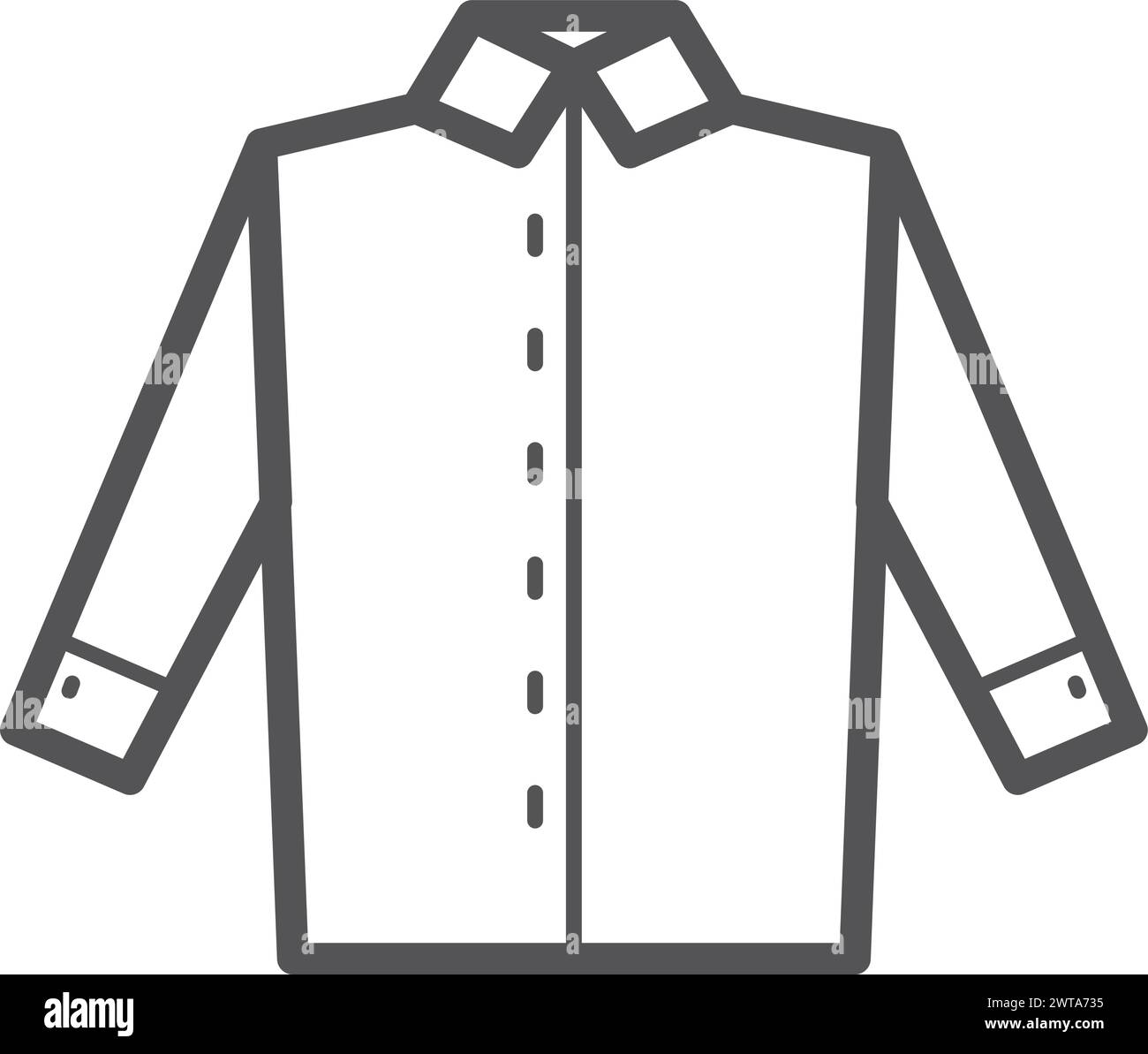 Shirt icon. Classic apparel. Male formal clothes Stock Vector