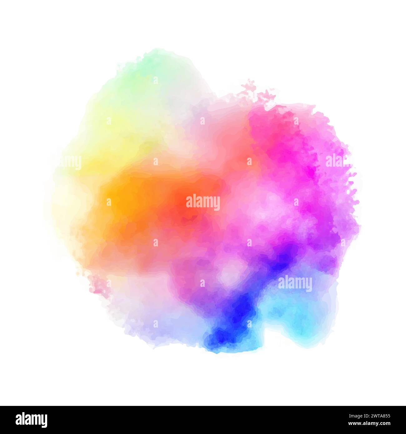 Colorful Brush Splash Logo Template Vector Stock Vector